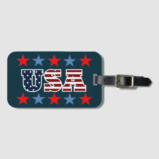 USA-Gepäckträger Gepäckanhänger (Vorderseite (Horizontal))