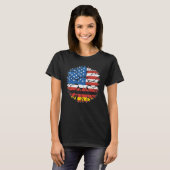 USA Germany Flag German American Von Steuben Day 6 T-Shirt (Vorne ganz)