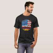 USA Germany Flag German American Von Steuben Day T-Shirt (Vorne ganz)