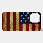 USA/gerundete Flagge Case-Mate iPhone Hülle (Rückseite (Horizontal))