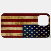 USA/gerundete Flagge Case-Mate iPhone Hülle (Rückseite (Horizontal))