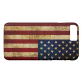 USA/gerundete Flagge Case-Mate iPhone Hülle (Rückseite (Horizontal))
