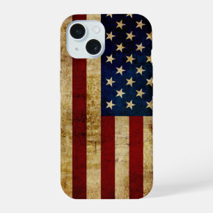 USA/gerundete Flagge iPhone 15 Hülle