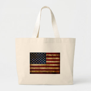 USA/gerundete Flagge Jumbo Stoffbeutel