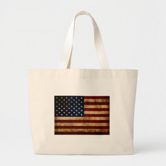 USA/gerundete Flagge Jumbo Stoffbeutel