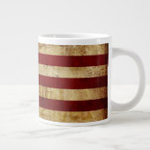 USA/gerundete Flagge Jumbo-Tasse (Rechts)