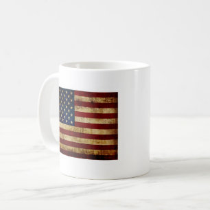 USA/gerundete Flagge Kaffeetasse