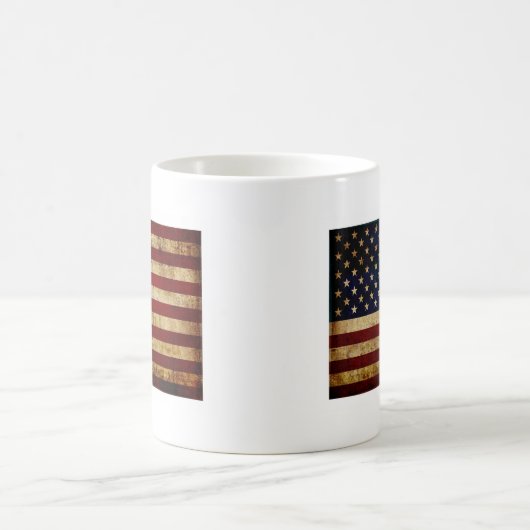 USA/gerundete Flagge Kaffeetasse (Mittel)