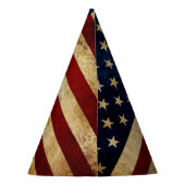 USA/gerundete Flagge Partyhütchen (Rückseite)