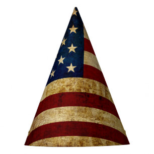 USA/gerundete Flagge Partyhütchen
