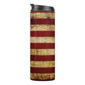 USA/gerundete Flagge Thermosbecher (Nach rechts gedreht)