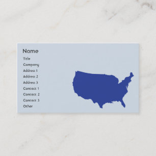 USA - Geschäft Visitenkarte