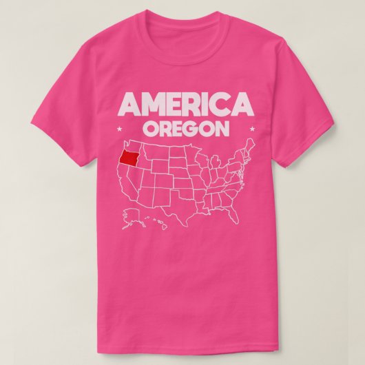 USA-Geschenk Oregon Staat T-Shirt (Design vorne)