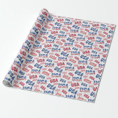USA Geschenkpapier (Ungerollt)
