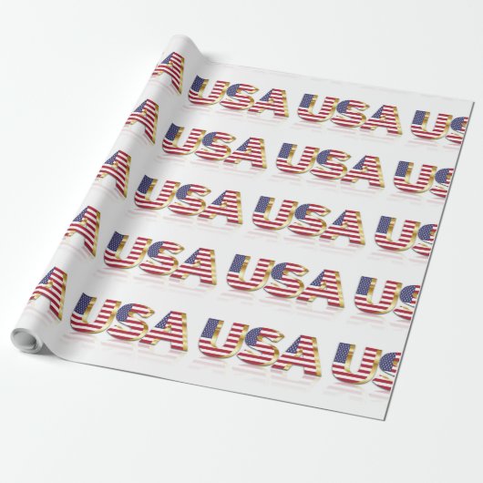 USA GESCHENKPAPIER (Ungerollt)