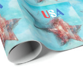 USA-Geschenkpapier Geschenkpapier (Rolleneckpunkt)