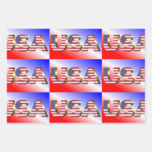USA GESCHENKPAPIER SET (Vorderseite)