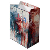 USA-Geschenktasche Mittlere Geschenktüte (Rückseite Schrägansicht)