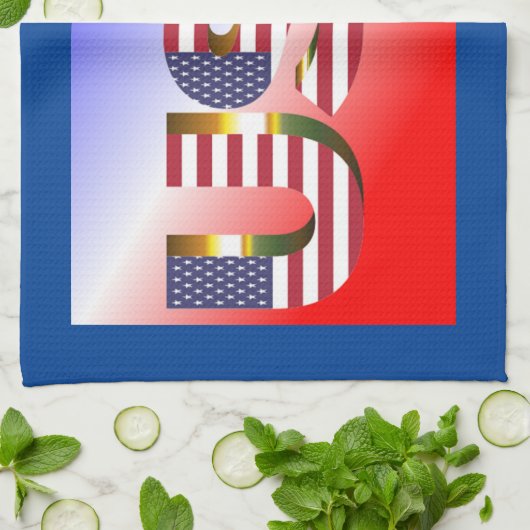 USA GESCHIRRTUCH (Gefaltet)