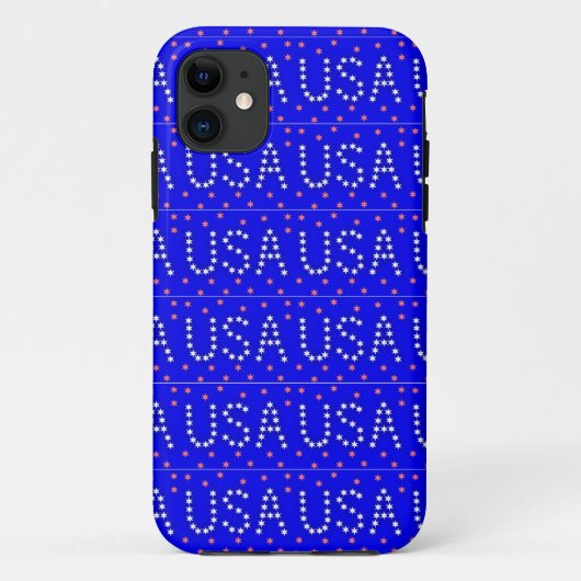 USA-Glänzend Case-Mate iPhone Hülle (Rückseite)