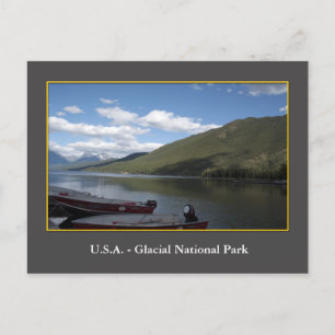 USA Gletscher-Nationalpark Fotografie. Postkarte