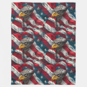 USA Glory Blanket Eagle and Flag for July 4th Fleecedecke (Vorderseite)