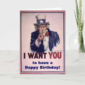 "USA - Glückwunsch zum Geburtstag" Karte