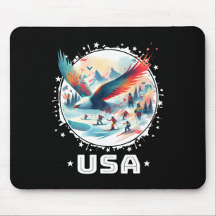 USA Go United Staaten Winter Sports USA Team Appar Mousepad
