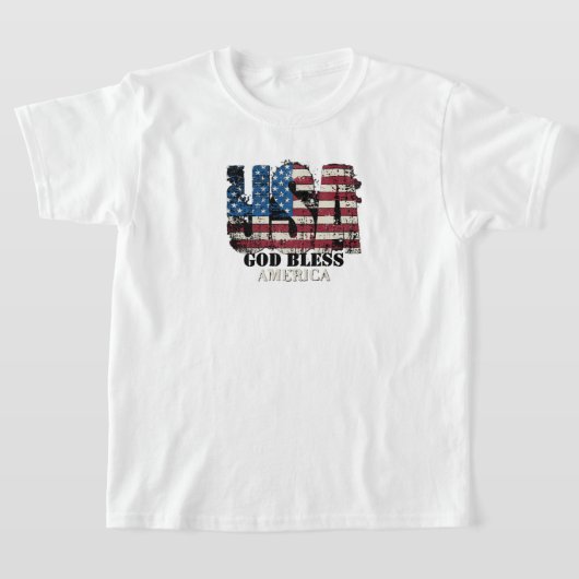 USA God Bless America Kids' T-Shirt (Ablage )