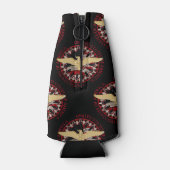 USA Gold Adler, Flag Black-Red Bottle Cooler Flaschenkühler (Rückseite)