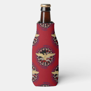 USA Gold Adler, Flag Red-Blue Drink Flasche Cooler Flaschenkühler