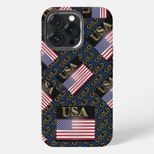USA GOLD iPhone HÜLLE (Hinten)