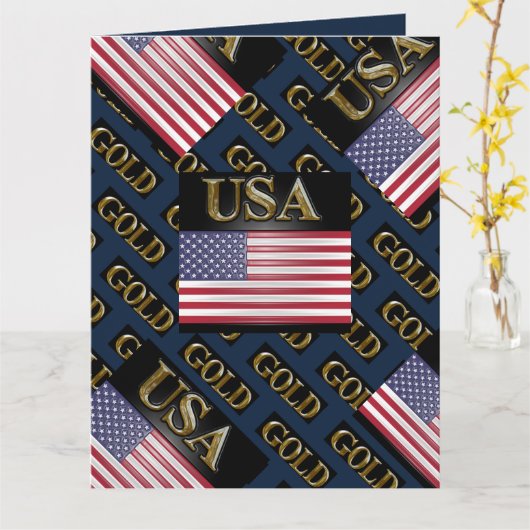 USA GOLD KARTE (Gelbe Blume)