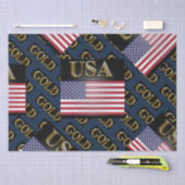 USA GOLD SEIDENPAPIER (Handwerk)