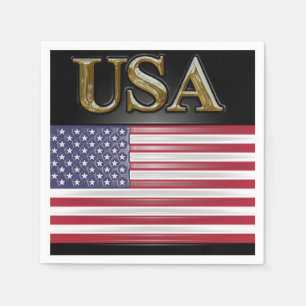 USA GOLD SERVIETTE
