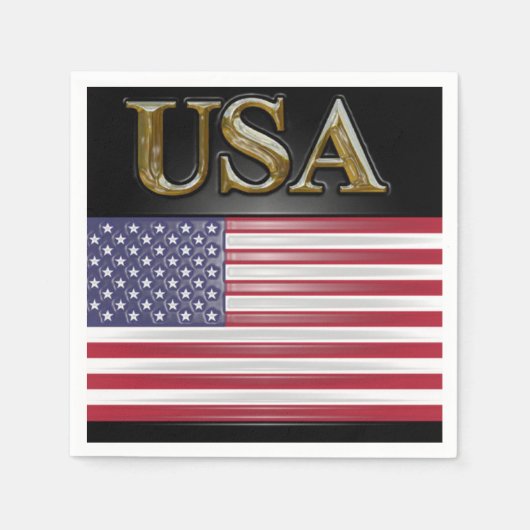 USA GOLD SERVIETTE (Vorderseite)