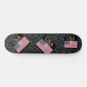 USA GOLD SKATEBOARD (Horizontal)