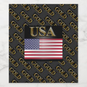 USA GOLD WEINETIKETT (Einzelnes Label)
