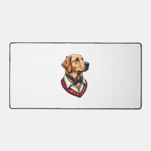 USA Golden Retriever Vintage Patriotisches Hundesh Schreibtischunterlage