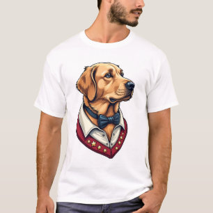 USA Golden Retriever Vintage Patriotisches Hundesh T-Shirt
