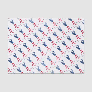USA golf America flagge golfer Seidenpapier