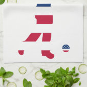 USA Golf American Flag Golfer Handtuch (Gefaltet)