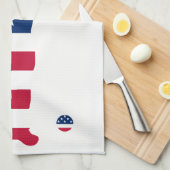 USA Golf American Flag Golfer Handtuch (Viertel Falte)