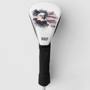 *~* USA Golf Head Cover Patiotic Eagle Flag Headcover