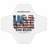USA Gott segne Amerika Fußball (Flach)