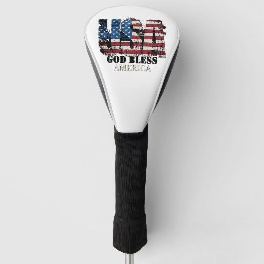 USA Gott segne Amerika Golf Headcover (Vorderseite)