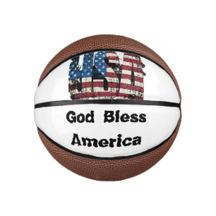 USA Gott segne Amerika Mini Basketball