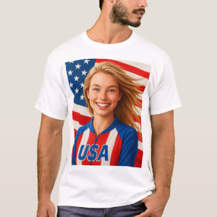 USA Grafiktee für Männer T-Shirt