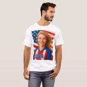 USA Grafiktee für Männer T-Shirt (Vorne ganz)