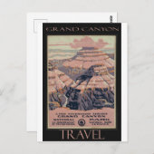 USA Grand Canyon Nationalpark Vintag Postcard Postkarte (Vorne/Hinten)